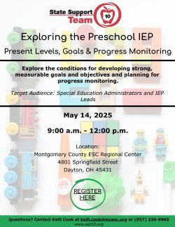 Exploring the Preschool IEP event flyer